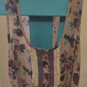 Women's - Sheer - Floral -Tank top